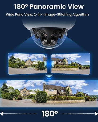 REOLINK Duo 3V PoE, 16MP UHD Dual-Lens PoE Security Camera