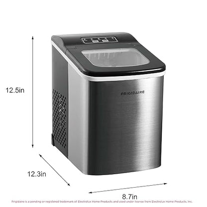 Frigidaire Compact Countertop Ice Maker, Makes 26 Lbs. of Bullet Shaped Ice