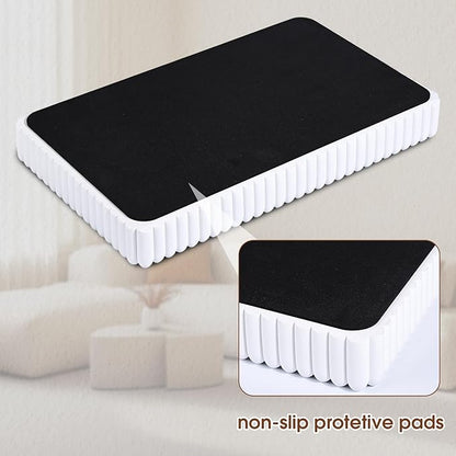 Rectangular Tray for Coffee Table,Modern Decorative Tray,White Concrete Trays,Home Dining Centerpiece Decor,Decorative Trays for Dining Table,Living Room,Kitchen,Counter