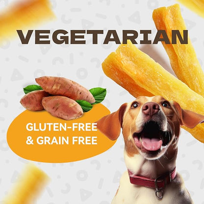 Sweet Potato Dog Treats, Healthy Natural Training Treats for Dog Snacks Low Fat Soft Chews for Small Medium Large Breed 10.54oz