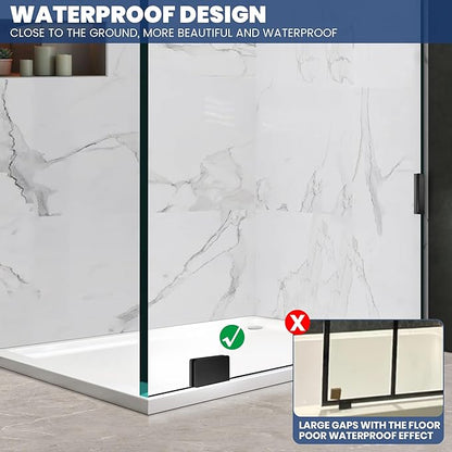 Bathroom Shower Glass Door 34 * 74"