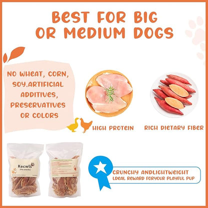 Tasty Treat – Healthy Reward Pet Snack, High Protein & Low Fat Puppy Favorite, Daily Training Aid with Crispy Texture (16 Ounces, Chicken)