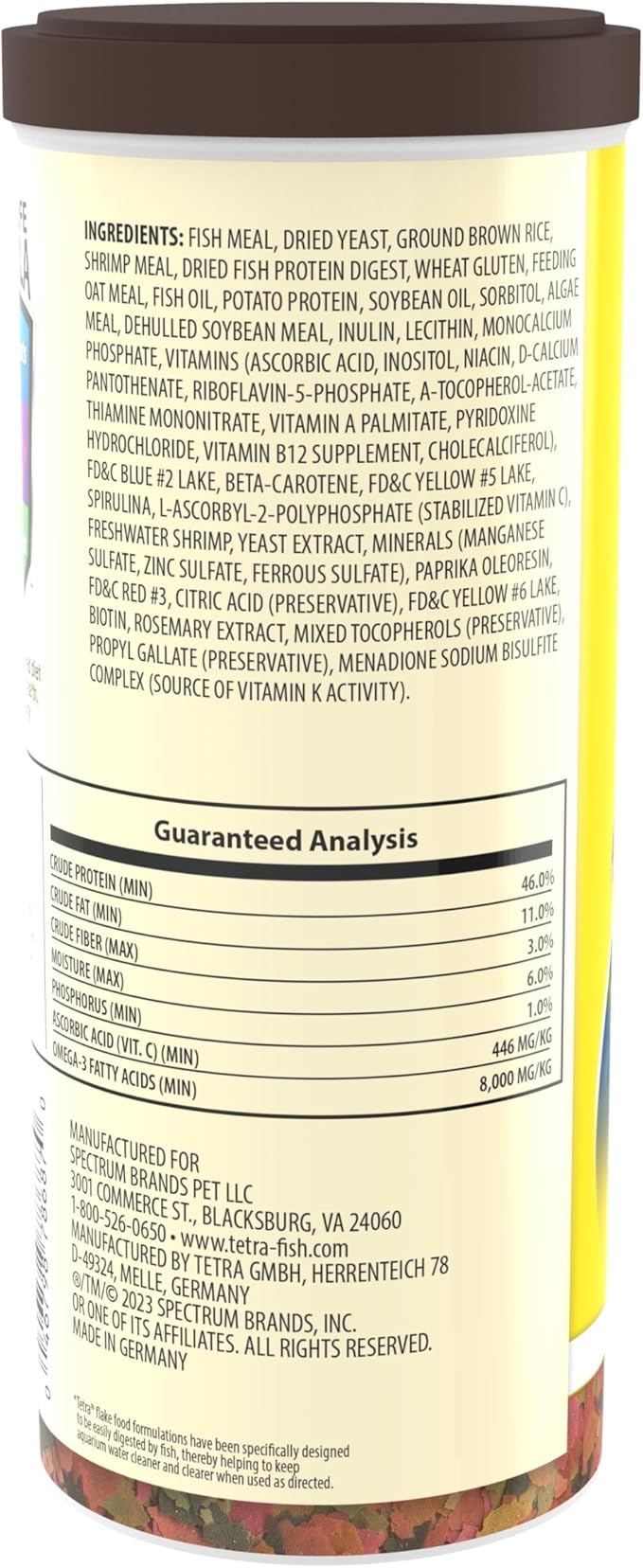 TetraMin® Tropical Flakes Nutritionally Balanced Diet for Tropical Aquarium Fish, Fish Food for Tropical Fish, 8.81 Ounces