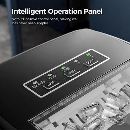 Ice Makers Countertop, 9 Cubes in 6 Mins, Portable Ice Maker Machine