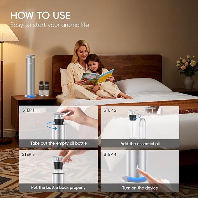 The CACAFSFY Waterless Scent Diffuser Starter Kit