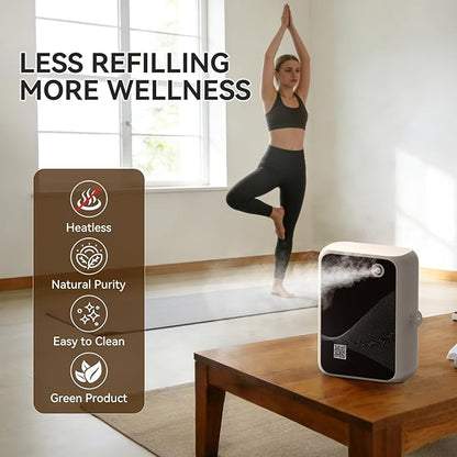 Waterless Essential Oil Diffuser-500ml Large Capacity, Smart App Control