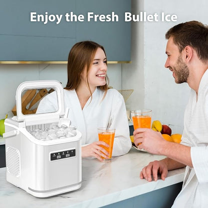 Countertop Ice Maker Machine, Portable Compact Small Bullet Ice Maker