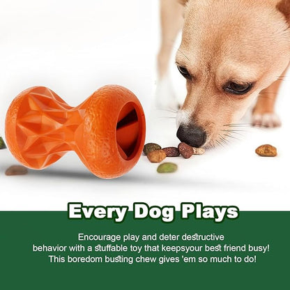 Dog Toys for Large Dogs – Durable Rubber Chew Toy for Aggressive Chewers,Interactive Treat Dispensing Puzzle Ball,Enrichment Dog Toy for Mental Stimulation,Slow Feeder & Boredom Relief,Bacon Gift