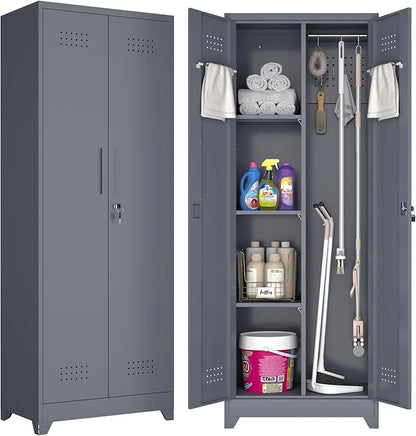 GREATMEET Broom Closet, Broom Closet Cabinet