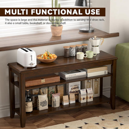 Shoe Bench Storage Rubberwood with Leather Cushion for Entryway Bench Ideal for Hallways Shoe Rack Front Doors Entrances Mudrooms Featuring 3 Height-Adjustable and Removable Shelves