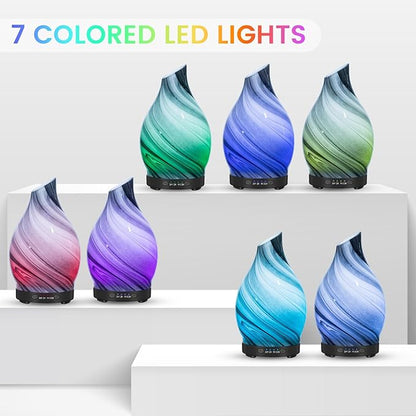 Essential Oil Diffuser, 120ML Glass Aromatherapy Diffuser