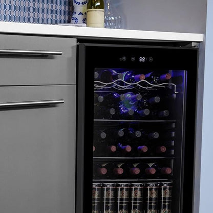 Antarctic Star 36 Bottle Wine Cooler/Cabinet BeverageRefrigerator Small Mini