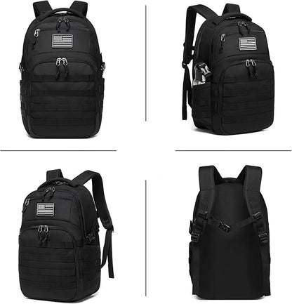 Wotony Military tactical backpack, backpack for men black small tactical assault bag