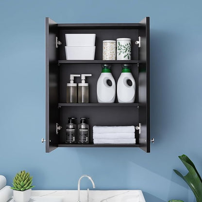 Matte Black Wall Mount Medicine Cabinet