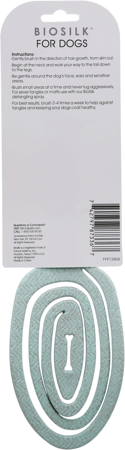 BioSilk for Pets Eco-Friendly Detangling Pin Brush for Dogs, 48-Pack | Gentle grooming brush removes knots and tangles, supports healthy coats for all dog breeds