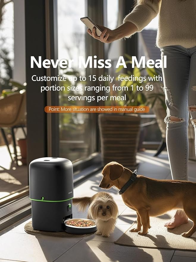 Automatic Cat Feeder with Camera - 5G WiFi Auto Cat Food Dispenser