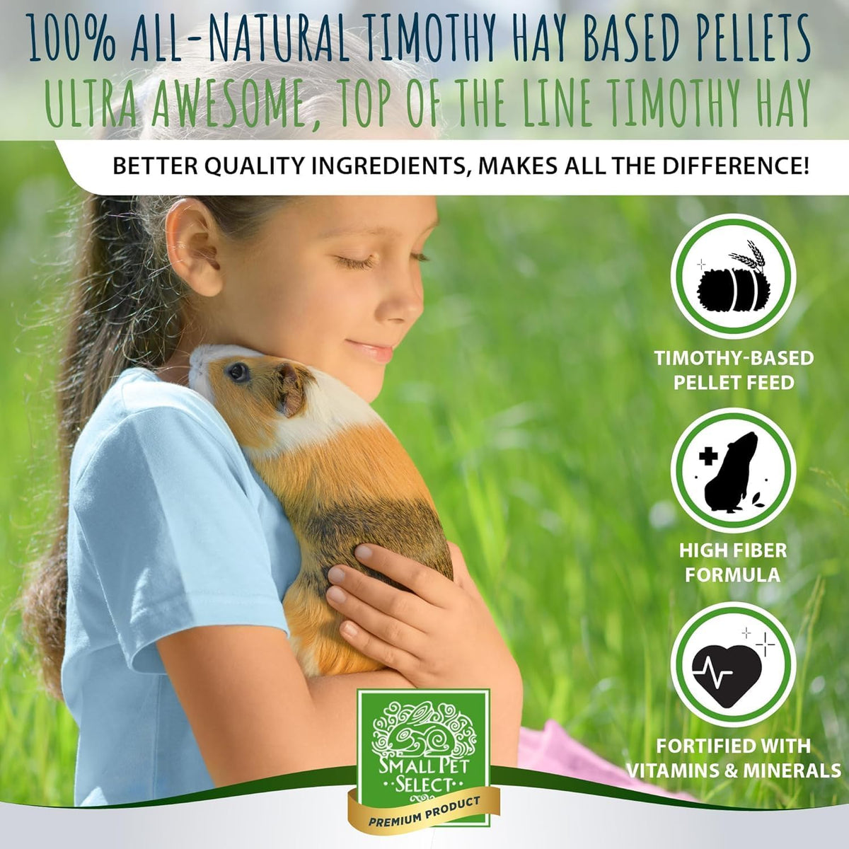 Small Pet Select Guinea Pig Food Pellets, 5 Lb.