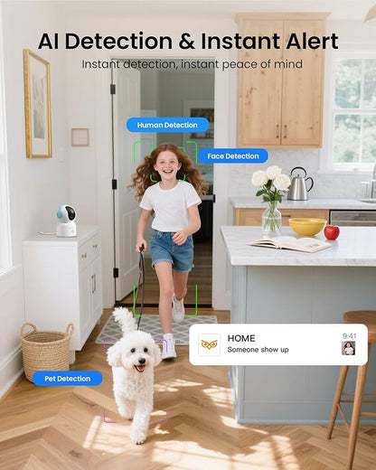 4K 8MP Indoor Security Camera, WiFi Camera