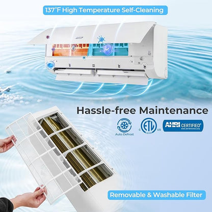COSTWAY 12000 BTU Mini Split Air Conditioner,