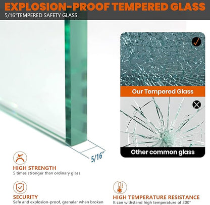 Bathroom Shower Glass Door 34 * 74"