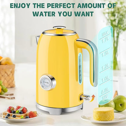 SUSTEAS Electric Kettle - 57oz Hot Tea Kettle Water Boiler