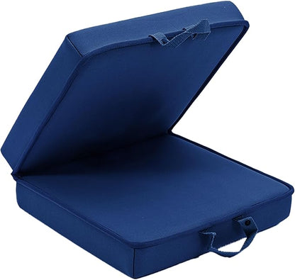 OFiSEXPT Garden Kneeling Pad,Bath Kneeler Pad,Memory Foam Knee Cushions for Gardening, Extra Thick Knee Pad, Water Resistant Prayer Pillow for Work, Yoga, Physical Therapy (Blue)