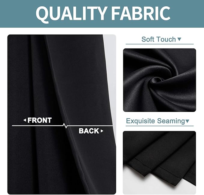 ChrisDowa Blackout Curtains 78 inches Long