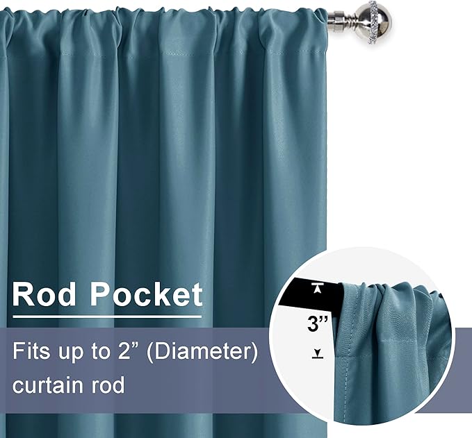 JIUZHEN Blackout Curtains for Bedroom