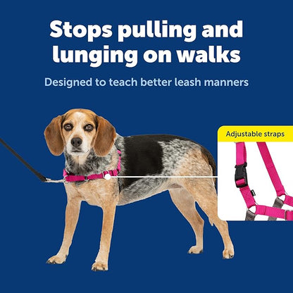 PetSafe Easy Walk Harness, No Pull Dog Harness, Raspberry, Small/Medium | Patented Martingale Loop Gives Gradual Shoulder Pressure to Stop Pulling, Front-Chest Leash Clip Prevents Gagging