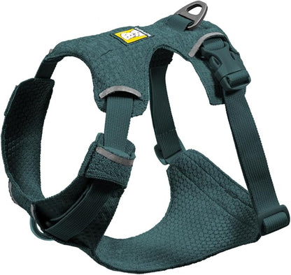 Ruffwear, Front Range Flex Dog Harness, Engineered Knit Construction for Ultimate Fit and Mobility, Lightweight Flexible Everyday Harness with Dual Leash Clips, Deep Teal, Medium
