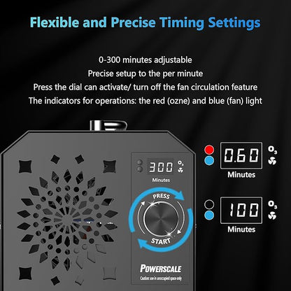 PowerScale Ozone Generator 90, 000mg/h O3 Intelligent Control Ozone Odor