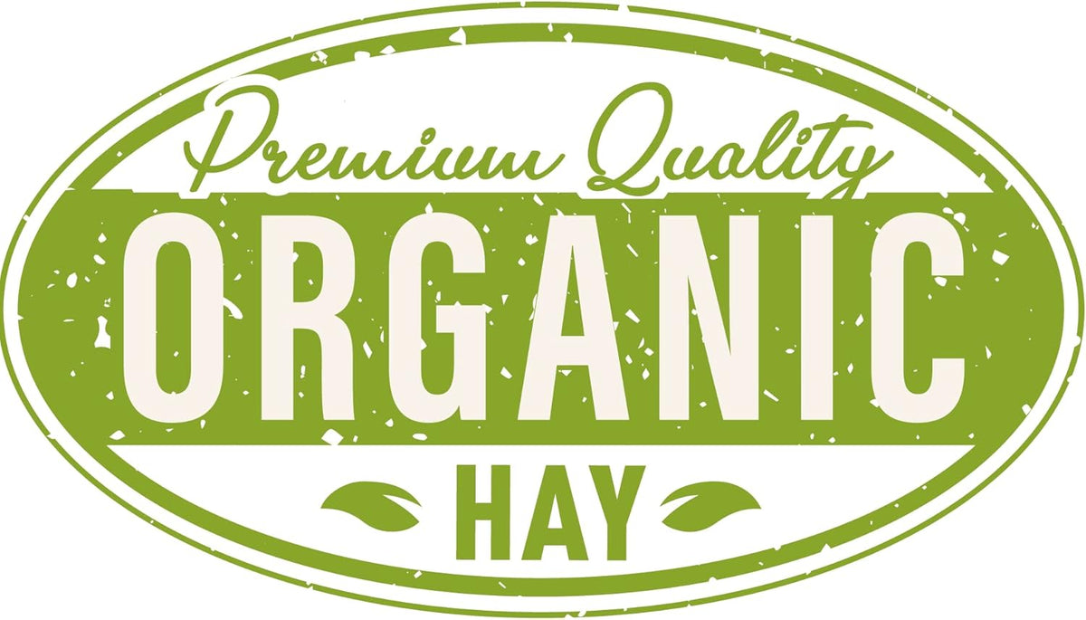 Blue Mountain Hay High-Altitude Hay - Organic Alfalfa, 25lb - High Protein, Fiber & Mineral-Rich - Soft, Leafy, High Leaf Retention - Ideal for Goats, Rabbits, Guinea Pigs & Other Small Animals