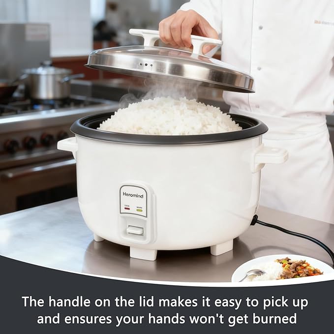 Commercial Rice Cooker, 46-Cup Rice Cooker, 9Qt / 10 L Large Rice Cooker