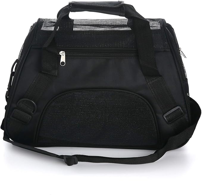Pet Carrier Soft-Sided Carriers for Cat Carriers Dog Carrier for Small Medium Cats Dogs Puppies Pet Carrier Airline Approved Cat Dog Pet Travel Carrier (Medium,Black)