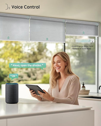 Yoolax Motorized Blinds with Remote, Smart Blinds