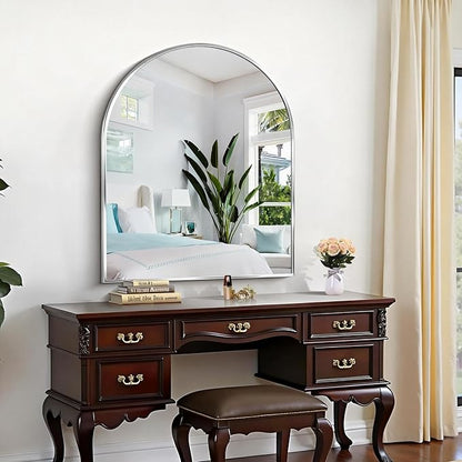 CIRCUMI Arched Wall Mirror, Metal Frame, Large Size