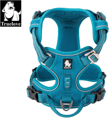 TRUE LOVE Dog Harness No Pull Nylon Reflective Pet Harness Adjustable Comfortable Control Step-in Brilliant Colors Truelove TLH56512