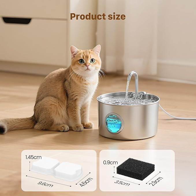 GIOTOHUN Cat Water Fountain Filter Replacement: 12 Cat Fountain Filter