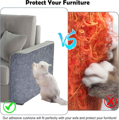 Cat Scratch Couch Furniture Protector, Adhesive Cat Scratch Pad Deterrent for Furniture, DIY Climbing Cat Scratcher Couch Protector from Cat Claws Furniture Protectors from Cats Scratching