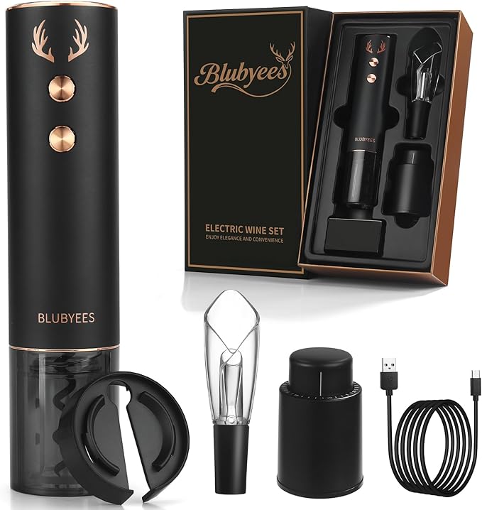 4-in-1 Rechargeable Electric Wine Opener Set