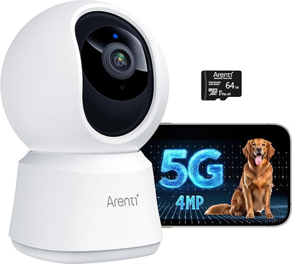 ARENTI 5G Indoor Security Camera, 4MP Pet Camera
