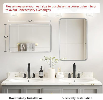 Fabuday Bathroom Wall Mirror Rectangle