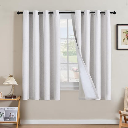 H.VERSAILTEX Linen Curtains 100% Blackout Curtains