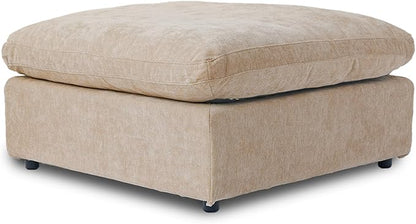 WJShome Modern Ottoman Module for Living Room, Cushion Covers Removable, Minimalist Comfy Breathable Footstool