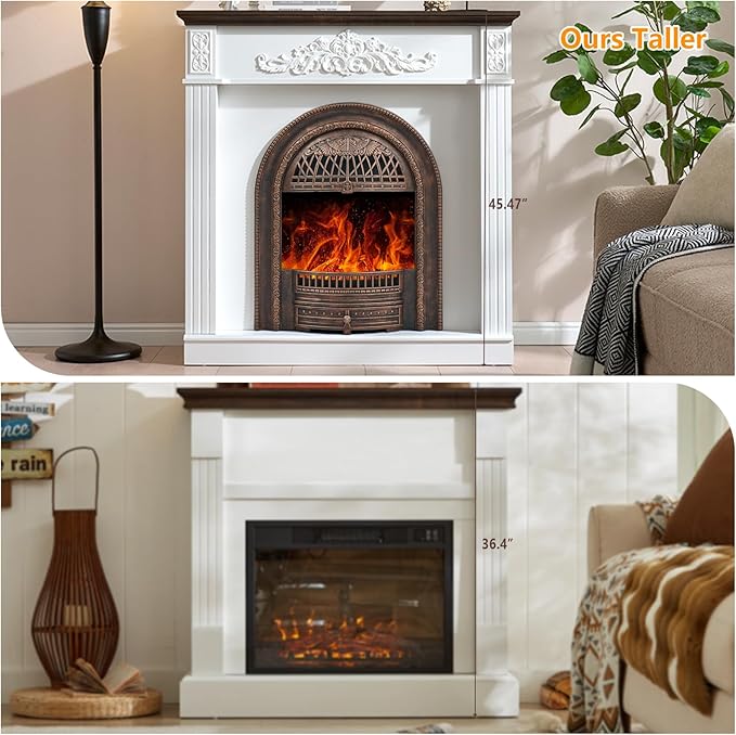 45" Birdcage-Style Electric Fireplace