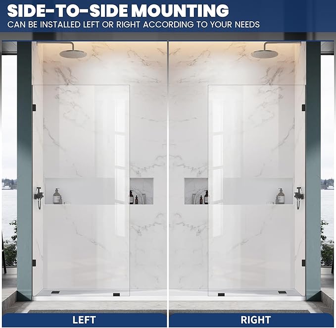 Bathroom Shower Glass Door 34 * 74"