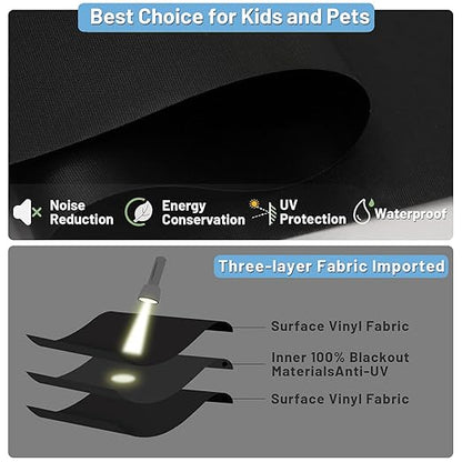 Motorized Blinds with Remote, Automatic Window Shades Work with