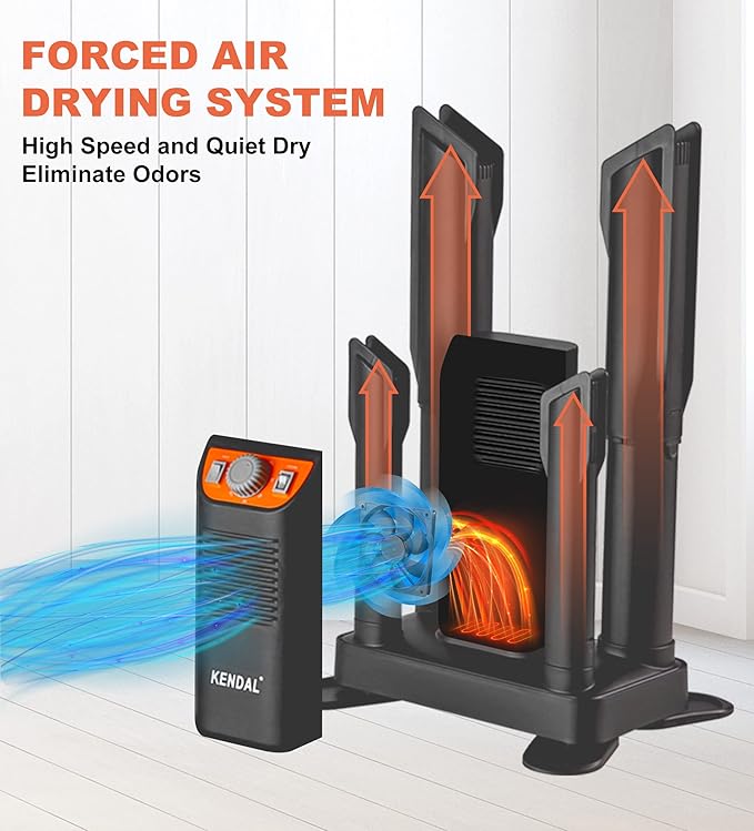 Boot Dryer for Work Boots, Shoe Dryer and Ozone Deodorizer, Portable Ski Boot