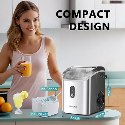EUHOMY Nugget Ice Maker Countertop