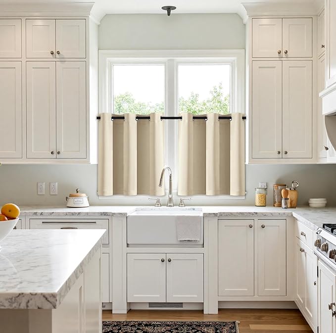 MIULEE Short Curtains for Windows